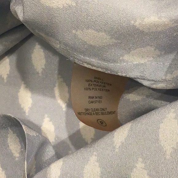 Ivanka Tump Light Blue and White Lace Front Blouse Size L - Picture 7 of 7